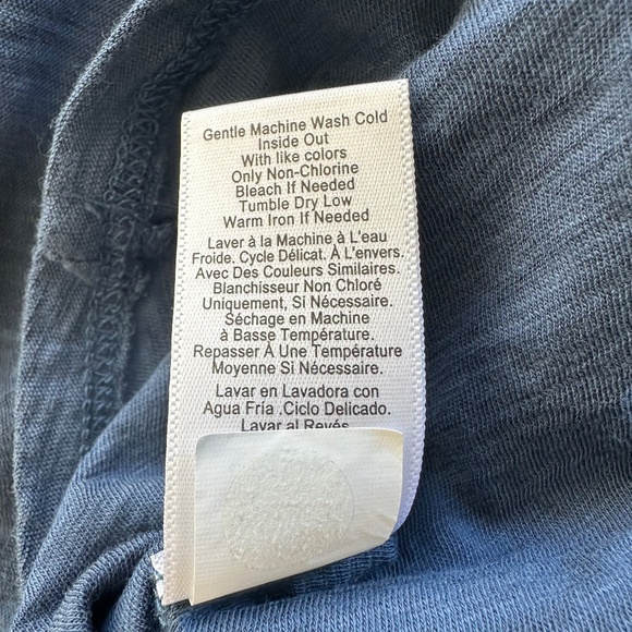 Nation LTD Zeta Puff Sleeve Top - Navy - Small - Picture 8 of 8